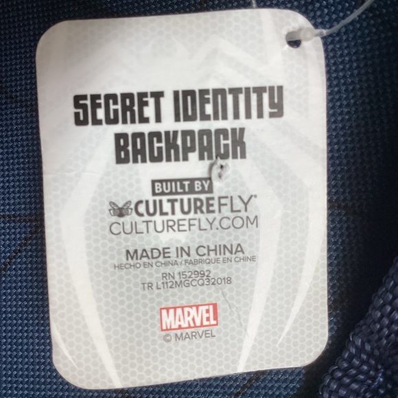 NWT Rare Marvel Spider-Man Empire State University Secret Identity Backpack - Picture 4 of 7